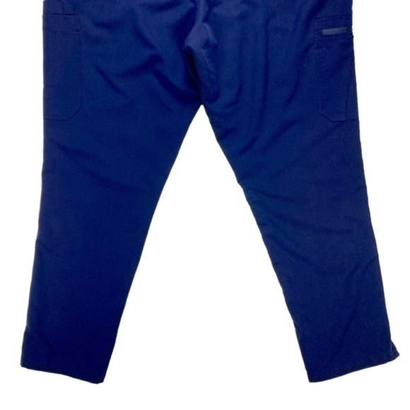 FIGS Cargo Pants Mens XL Navy Blue Axiom Straight Leg 7 Pockets Stretch Scrubs - Picture 10 of 16